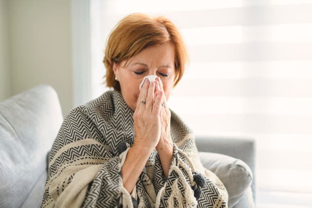 <p>Flu typically causes a sudden onset of fever</p>