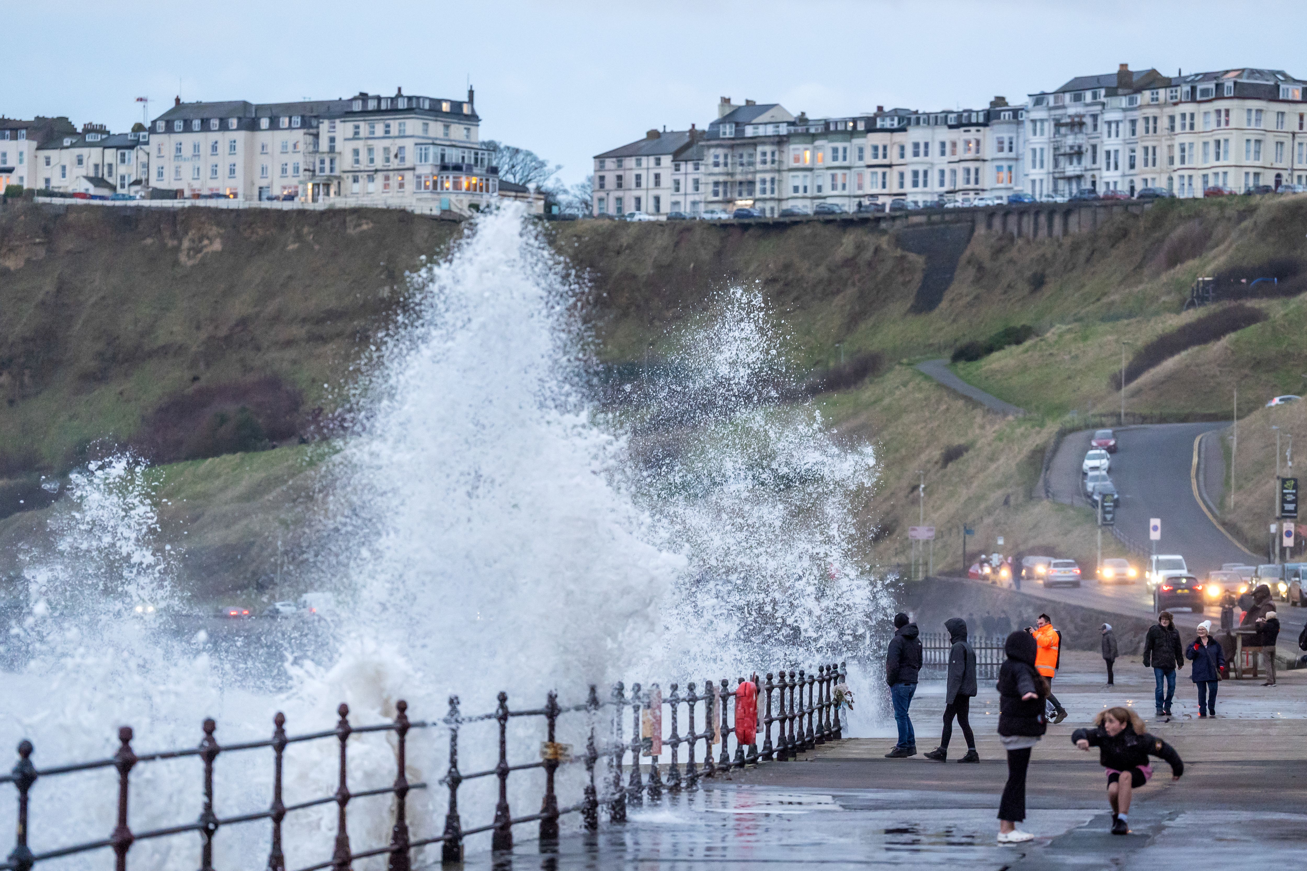 The Met Office said ‘violent gusts’ will hit parts of Cornwall and the Isles of Scilly over the next few hours bringing a potential danger to life (Danny Lawson/PA)