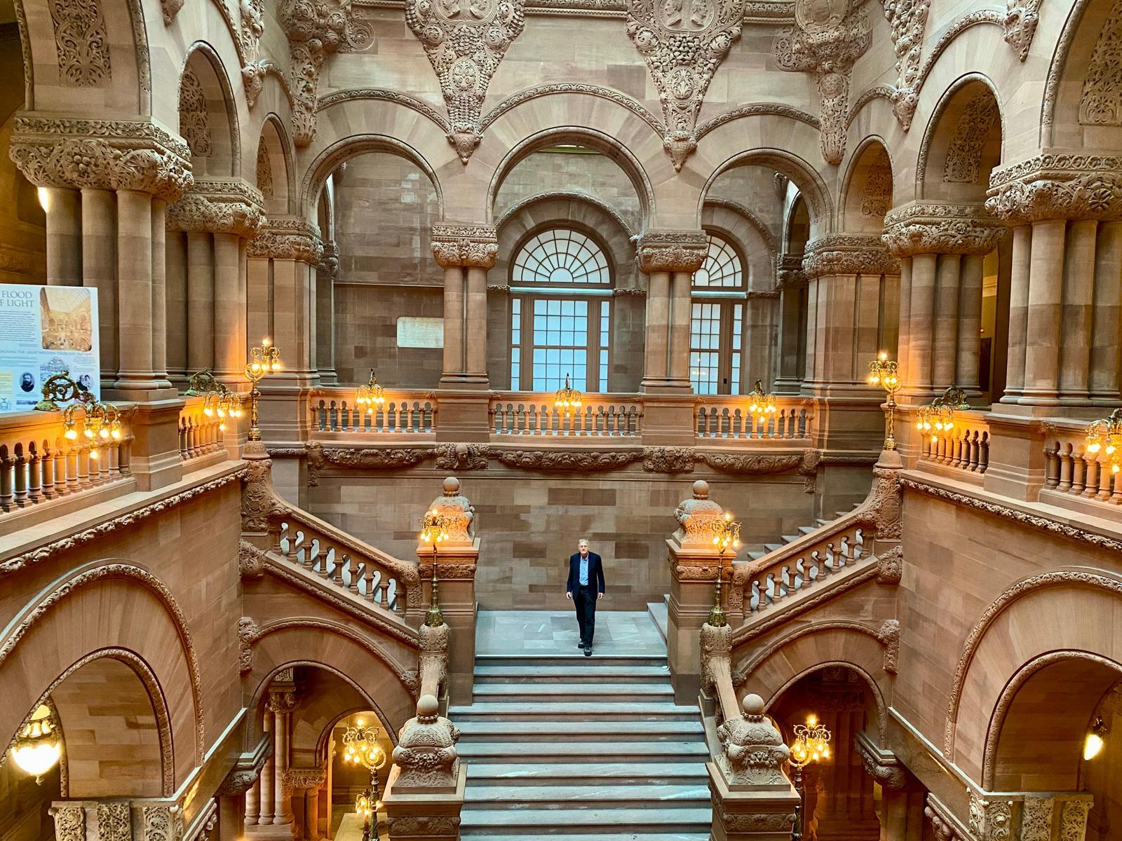The New York State Capitol building in Albany is spectacular