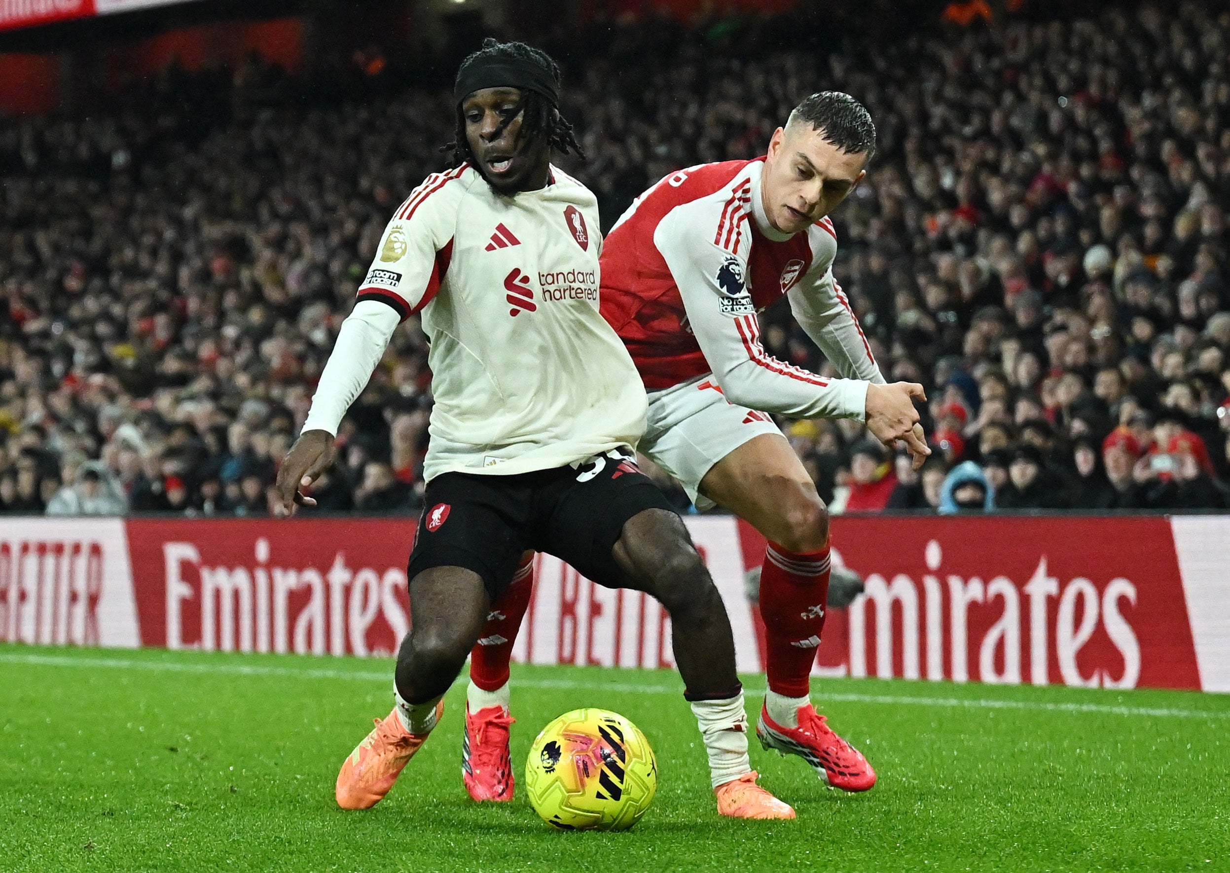 <p>Jeremie Frimpong impressed on the right wing and handled his defensive duties well</p>