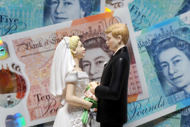 Many couples worry about how a divorce or separation might affect financial security (Alamy/PA)