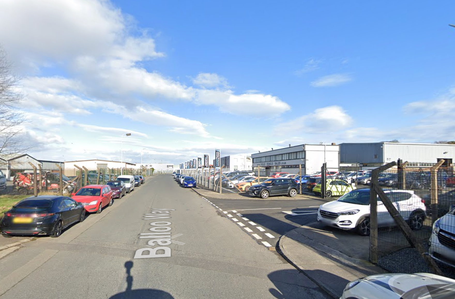 <p>Balloo Way in Bangor, Co Down, where the fire broke out</p>