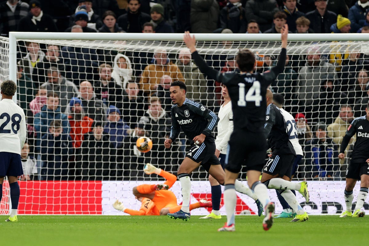Tottenham v Aston Villa live: Rogers doubles lead to mount pressure on Frank in FA Cup third-round tie