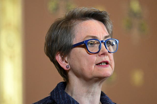 Foreign Secretary Yvette Cooper (Jaimi Joy/PA)