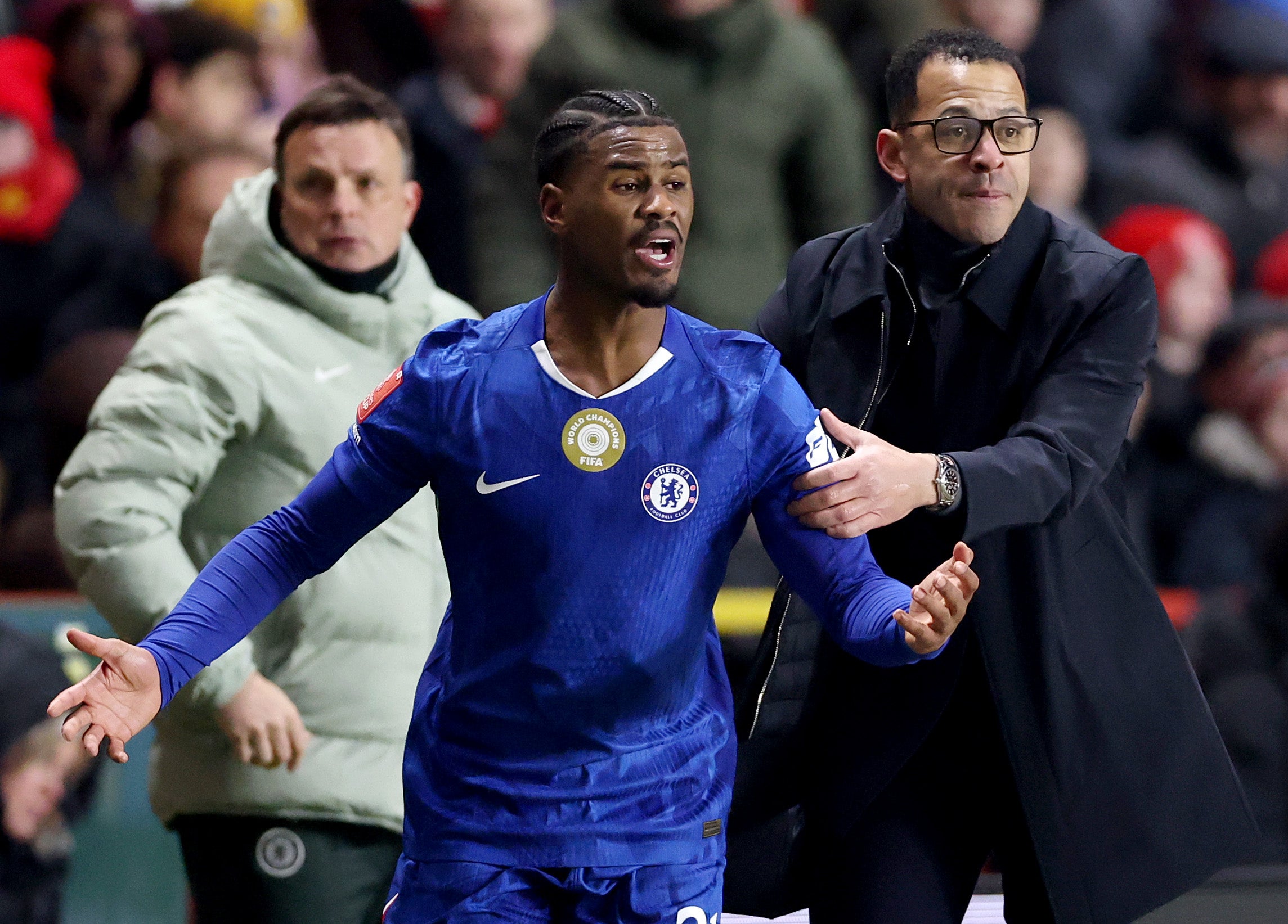 Liam Rosenior and Jorrel Hato