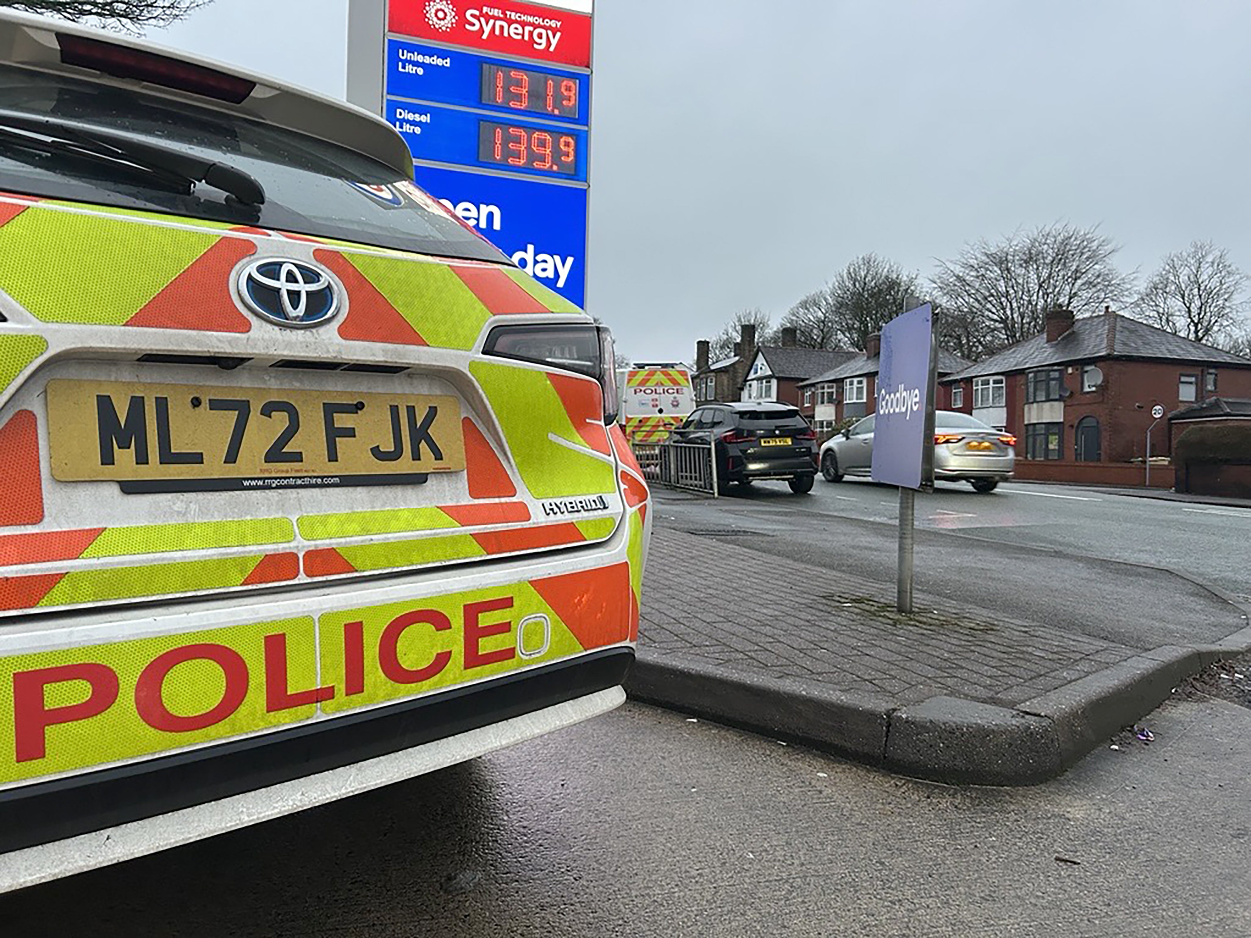 A red Seat Leon collided with a Citroen C4 Picasso on Wigan Road in Bolton in the early hours of Sunday
