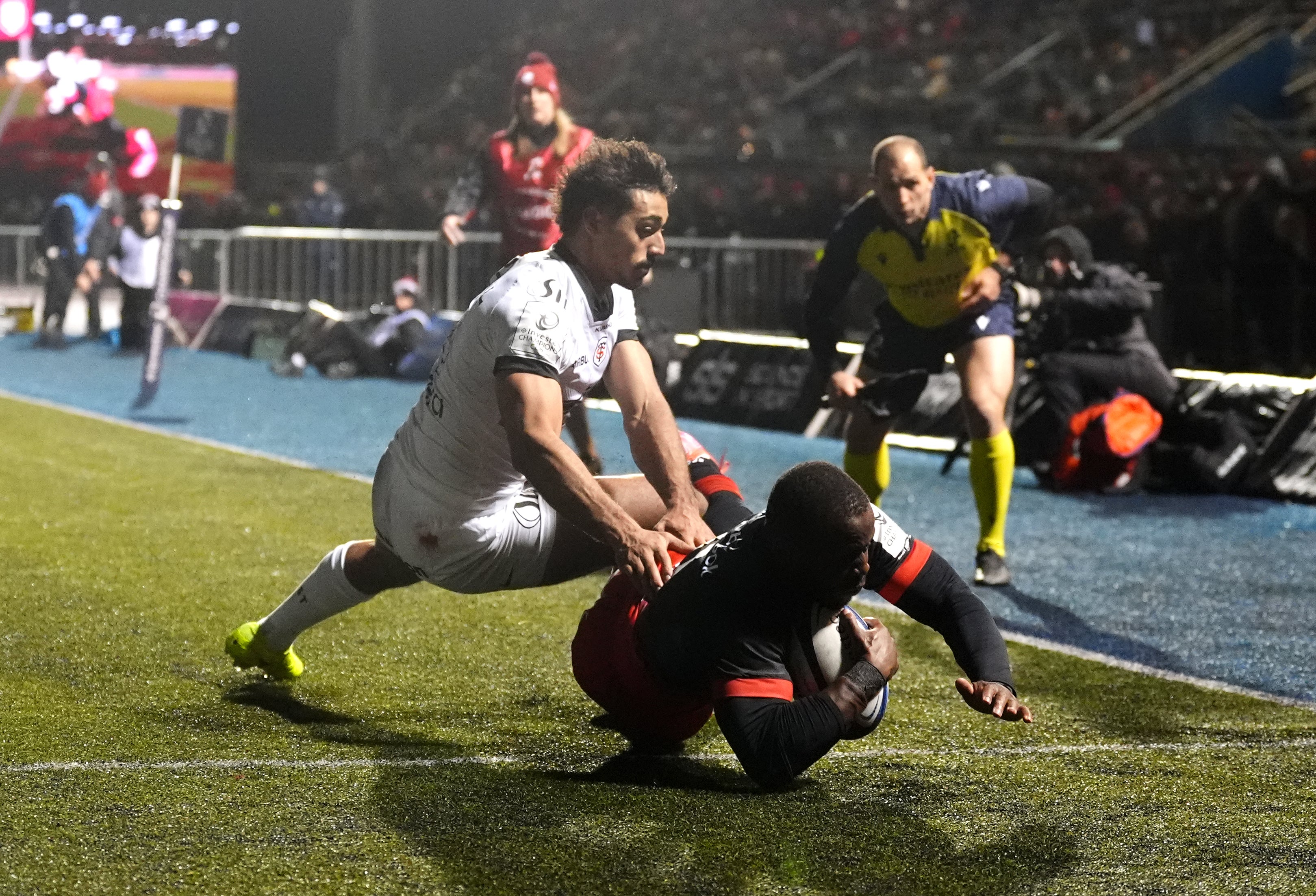 Rotimi Segun scored twice for Saracens