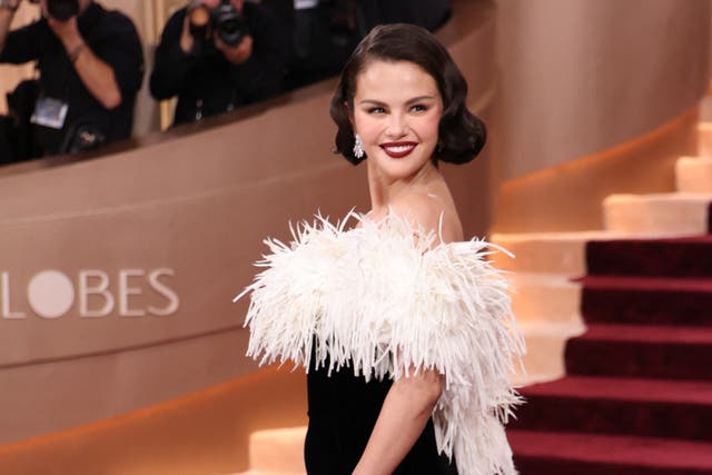 <p>Selena Gomez at the 2026 Golden Globes </p>