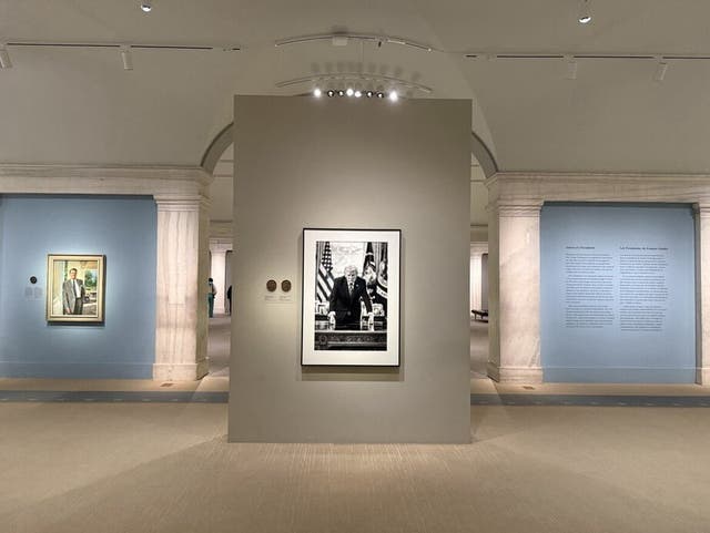 <p>President Donald Trump's new portrait in the National Portrait Gallery</p>