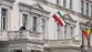 Protester tears down Iranian flag from London embassy