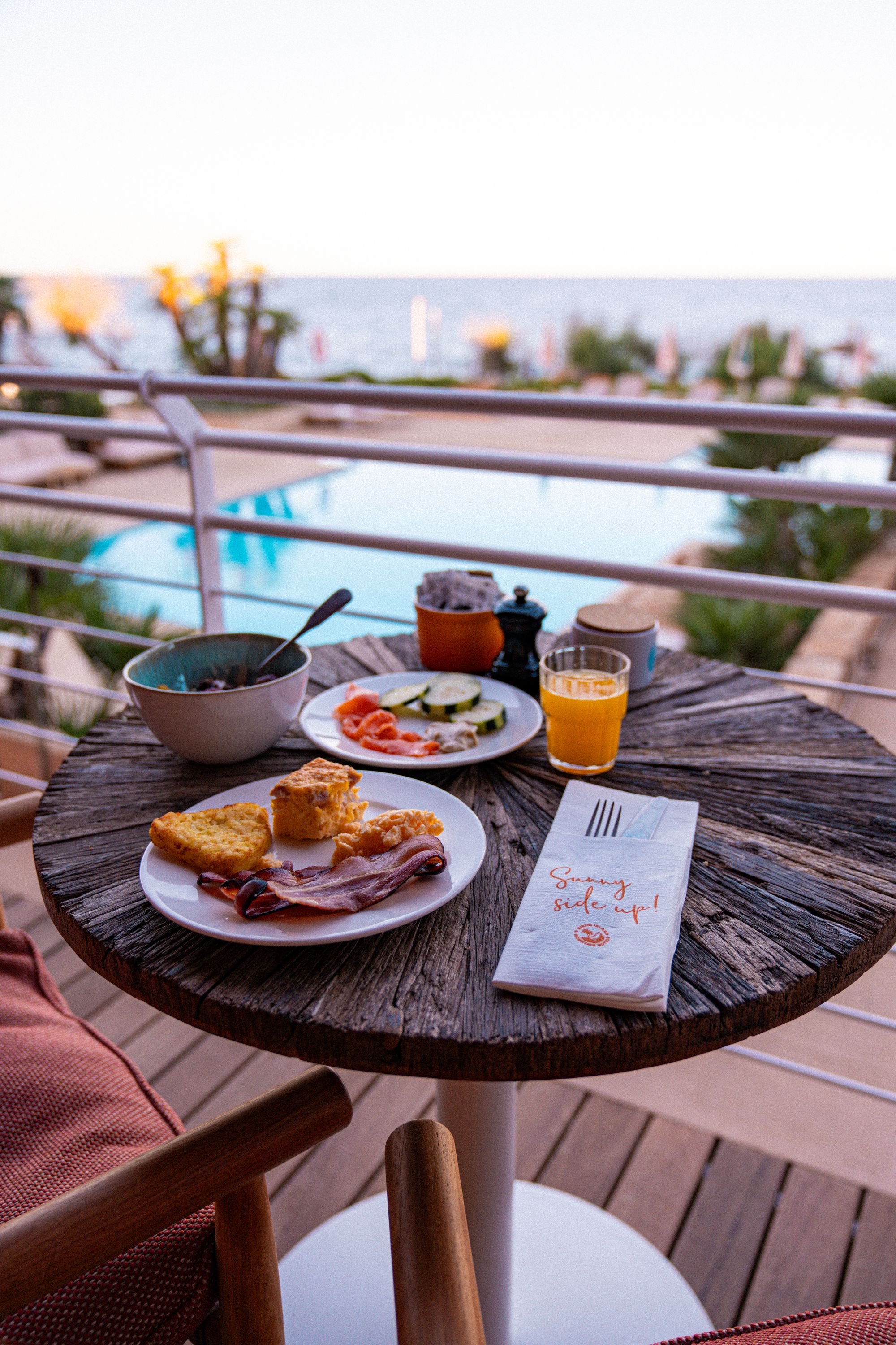 Breakfast with a view at the hotel’s NENI restaurant