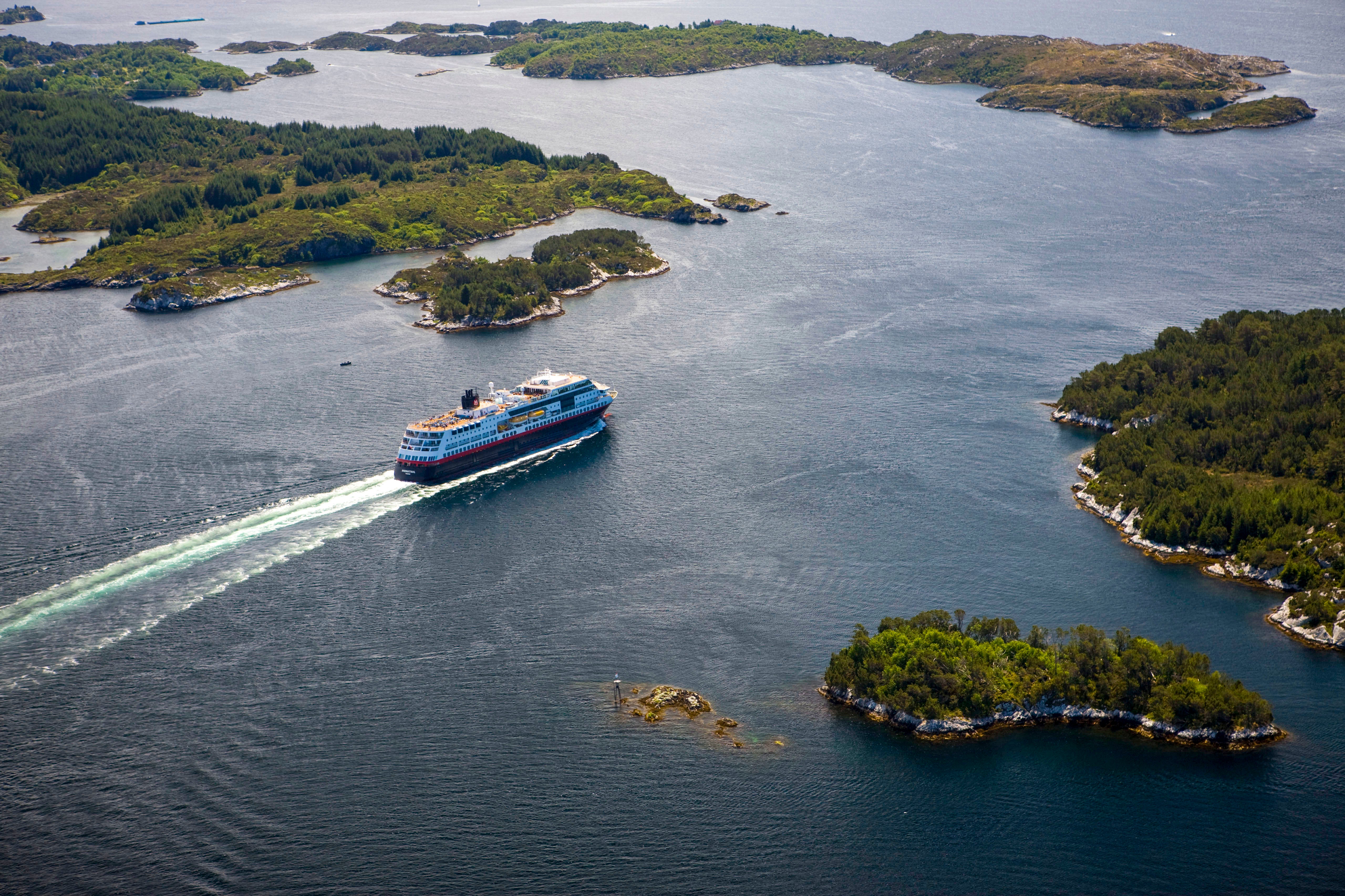 Because Hurtigruten’s ships are smaller, they can access narrow waterways and lesser-visited ports for a true walk on the wild side
