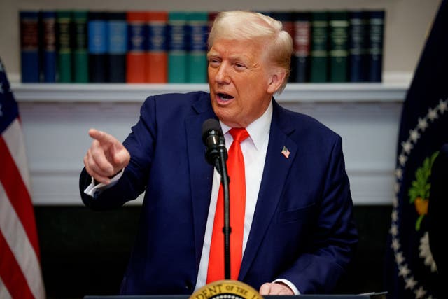 <p>President Donald Trump at the White House on March 3, 2025. Trump announced this past weekend that he wants to enforce a one-year, 10 percent interest rate cap on credit cards</p>