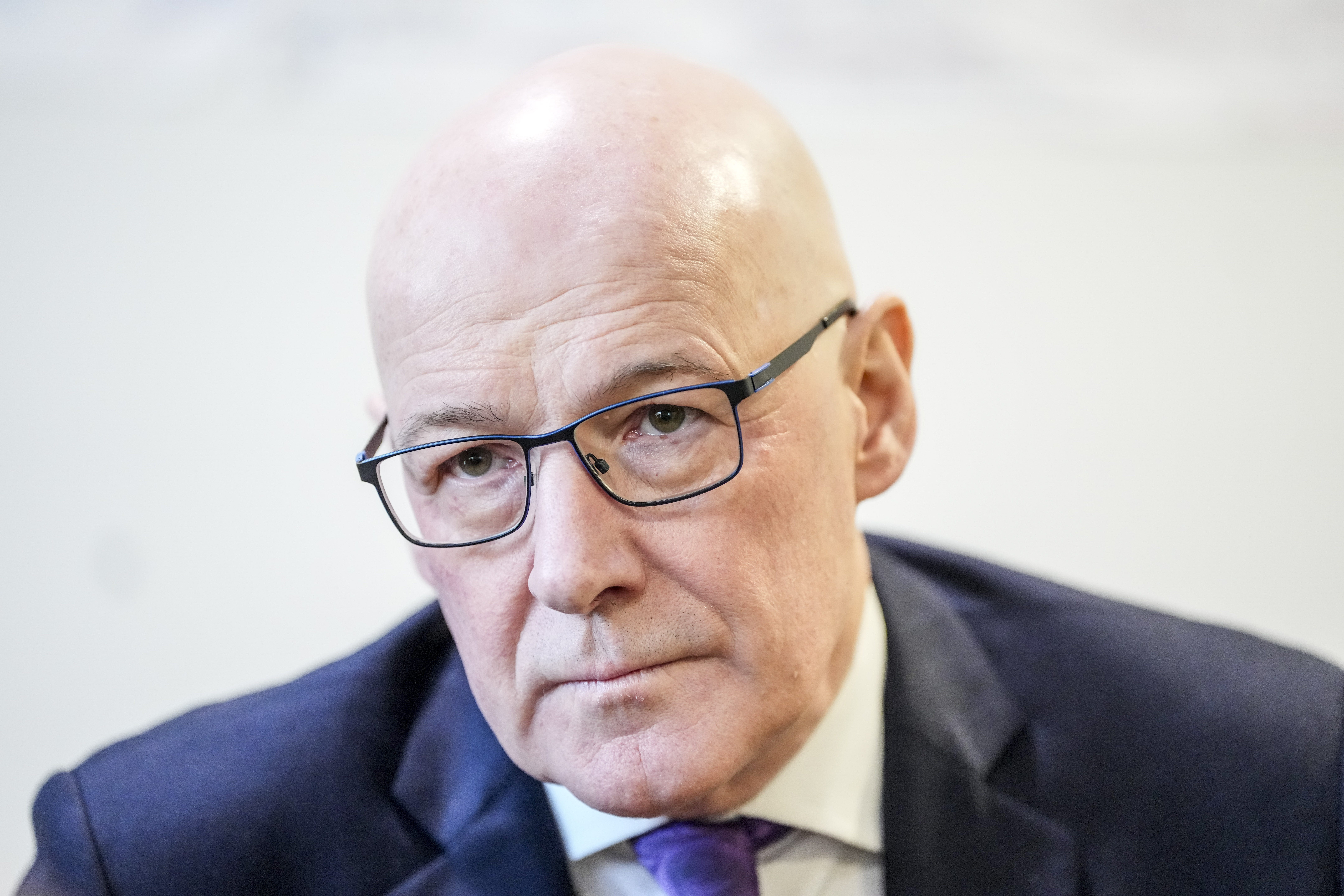 First Minister John Swinney called for ‘a peaceful approach’ to the situation (Peter Summers/PA)