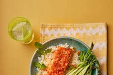 Ryan Riley’s recipe for joy: Kimchi salmon with ginger greens