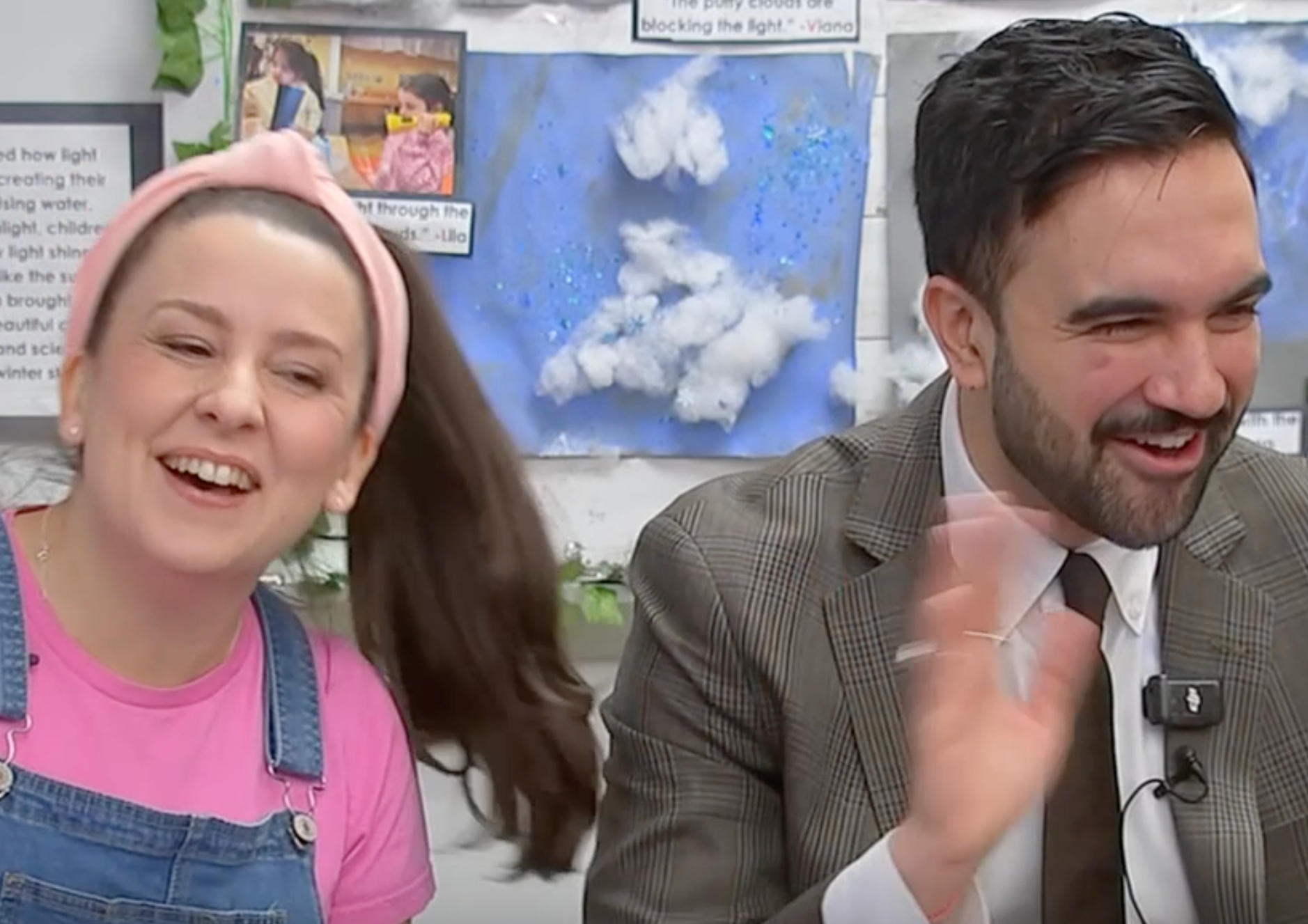 <p>YouTube children's personality Ms Rachel appears with New York City Mayor Zohran Mamdani at a Lower Manhatten pre-kindergarten to promote his free childcare policy on Friday January 9, 2026</p>