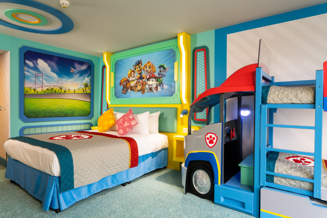 Chessington has launched five new Paw Patrol hotel rooms that are available to book now