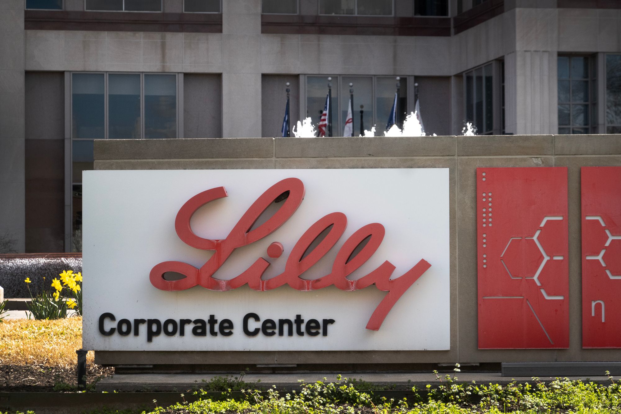 The headquarters campus of Eli Lilly and Company is seen in Indianapolis, Indiana in March 2024. The company also makes Mounjaro