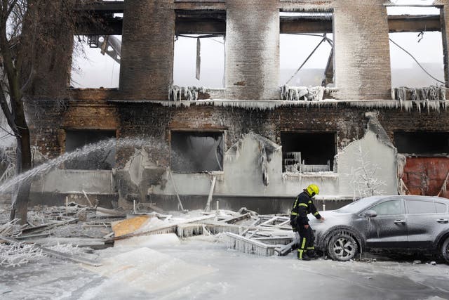 Damage from Russian Drone Attack