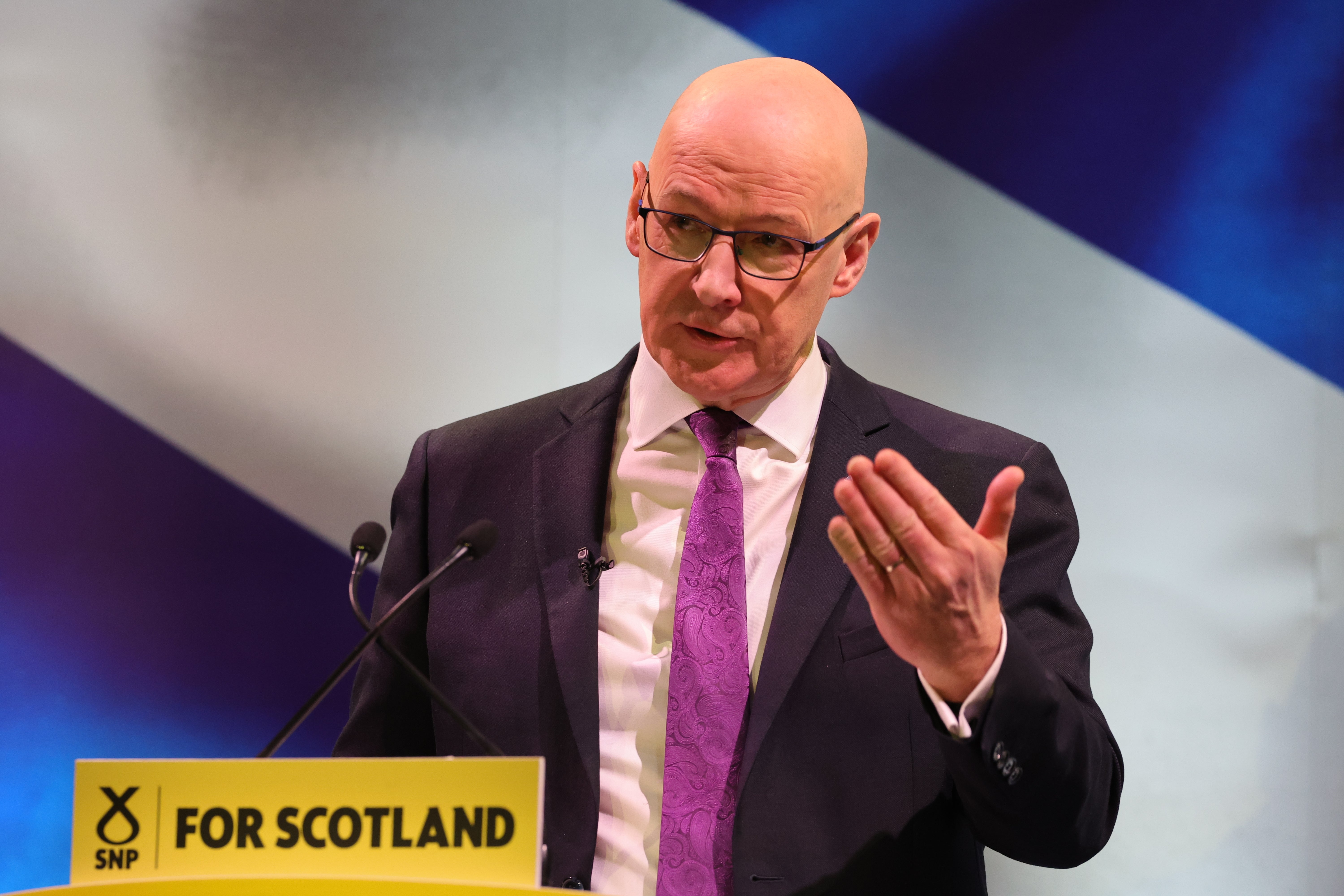First Minister John Swinney (Steve Welsh/PA)