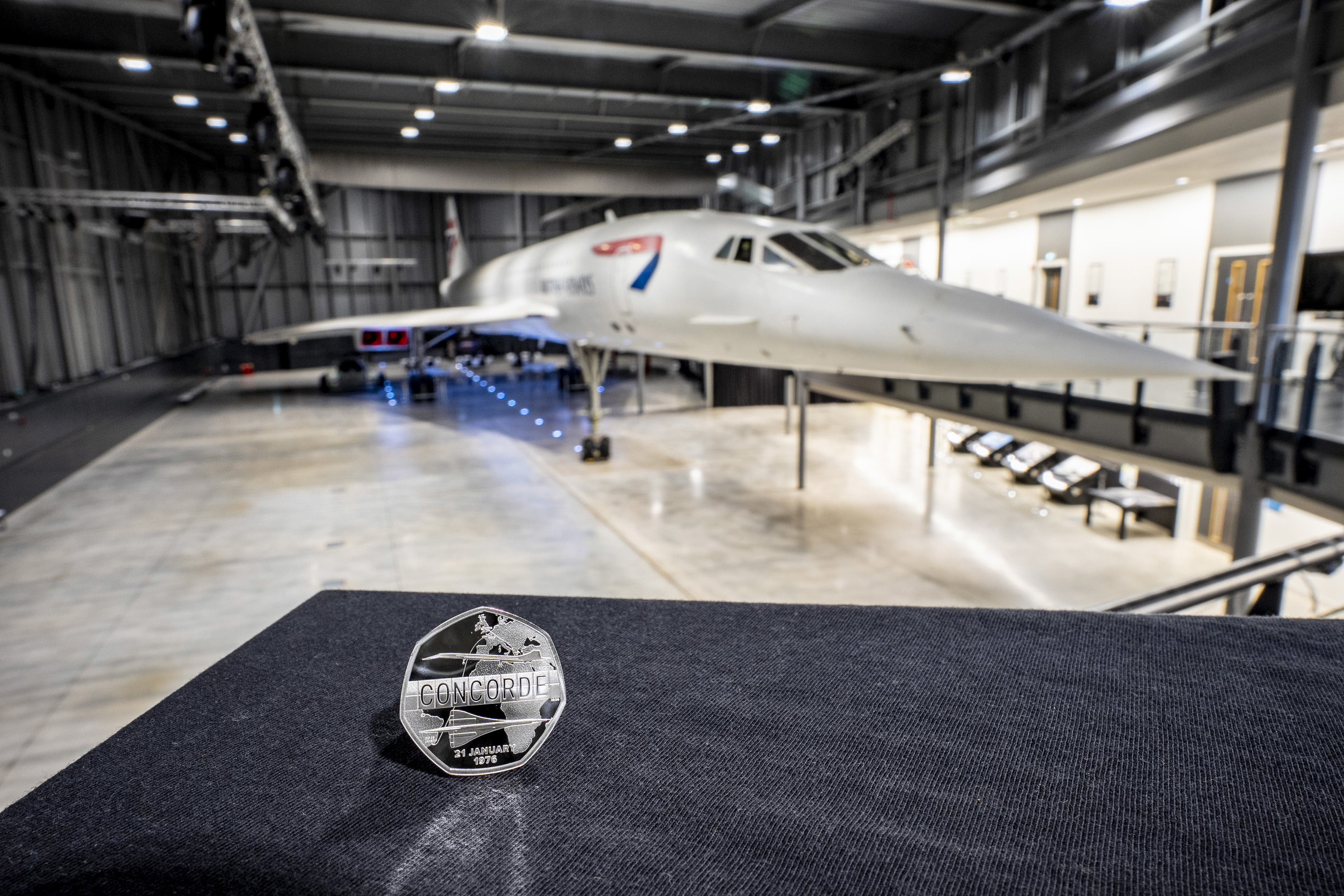 <p>The new coin design captures Concorde’s grace and power, the Royal Mint said (Ben Birchall/PA Media Assignments)</p>