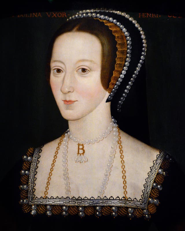 <p>The late 16th century portrait of Anne Boleyn</p>