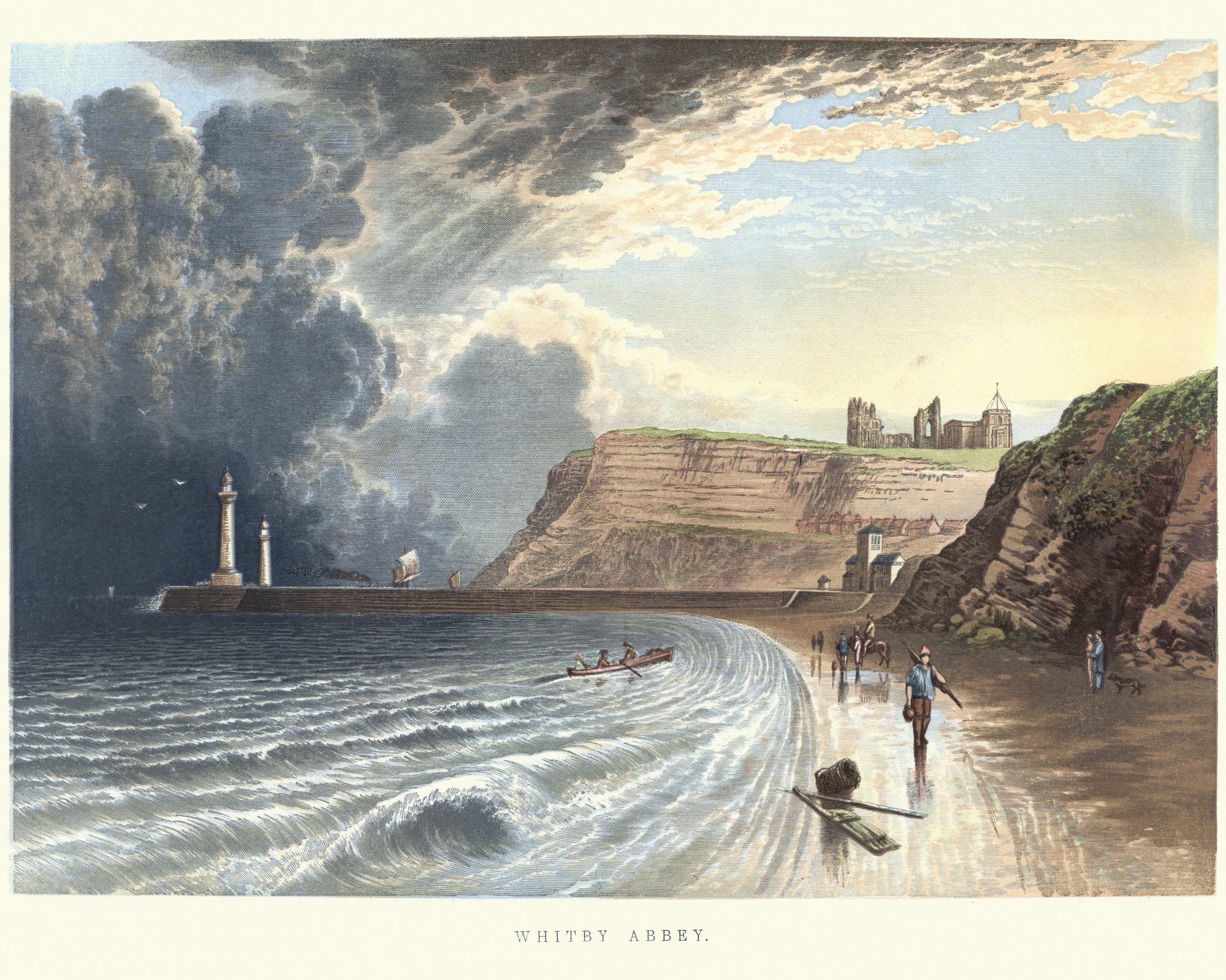 Christopher recommends a walk along the coast, something that has long been popular with visitors (as this 19th century illustration shows)