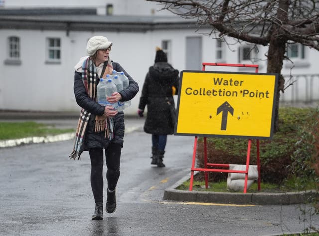 <p>South East Water customers collect bottled water at a water station in East Grinstead, after bad weather was blamed for more water outages in Kent and parts of Sussex. Picture date: Tuesday January 13, 2026. PA Photo. Photo credit should read: Gareth Fuller/PA Wire</p>