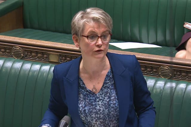 Foreign Secretary Yvette Cooper making a statement on Iran in the House of Commons (House of Commons/UK Parliament/PA)