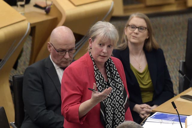 Finance Secretary Shona Robison announced the Scottish Government’s draft Budget for 2026-27 at Holyrood on Tuesday (Mike Boyd/PA)