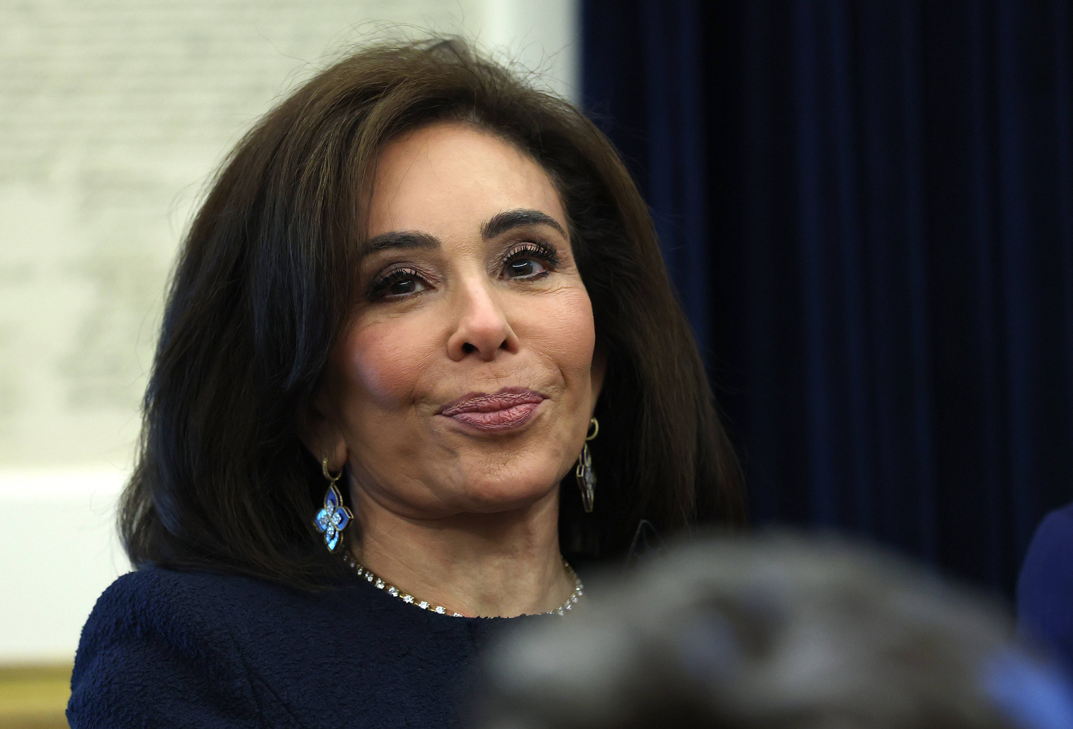 <p>Ex-Fox News Jeanine Pirro presenter appears to be backing down in her investigation into the Federal Reserve. </p>