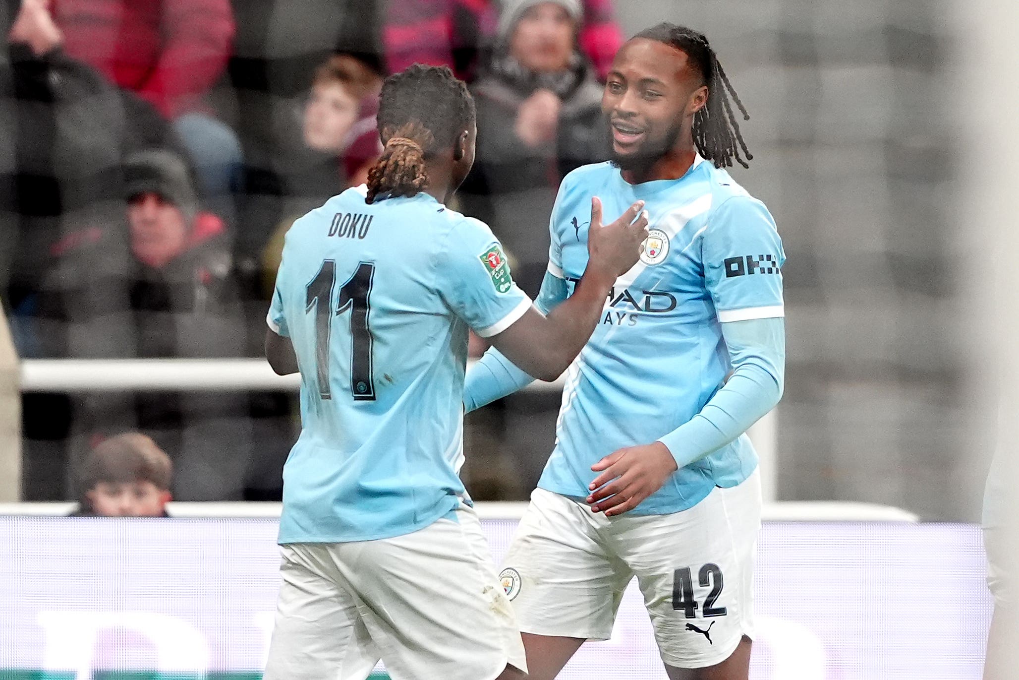 <p>Antoine Semenyo continued his fine start to life with Manchester City </p>