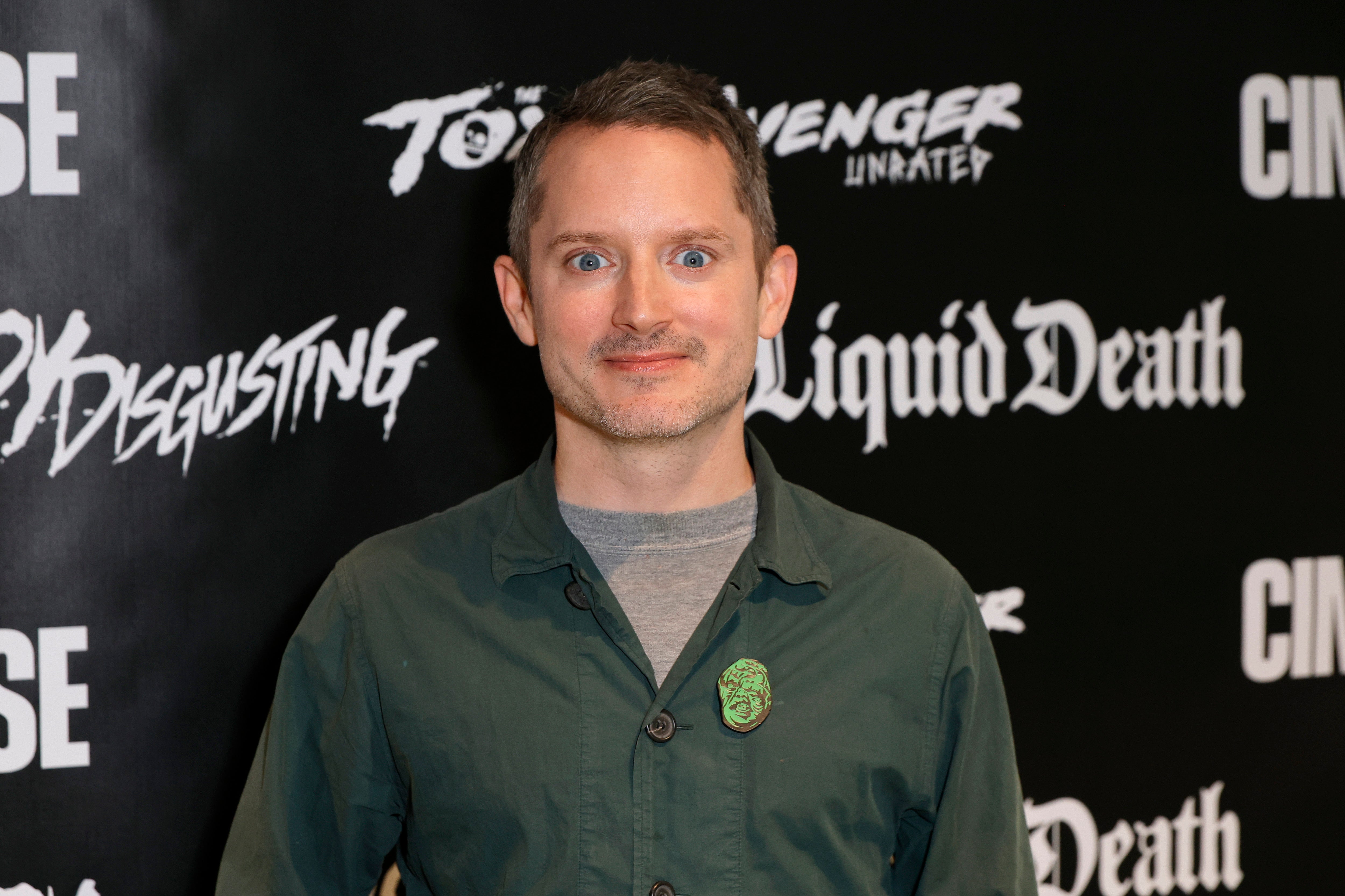 <p>Elijah Wood at the premiere of ‘The Toxic Avenger’ during the Comic-Con International in San Diego </p>