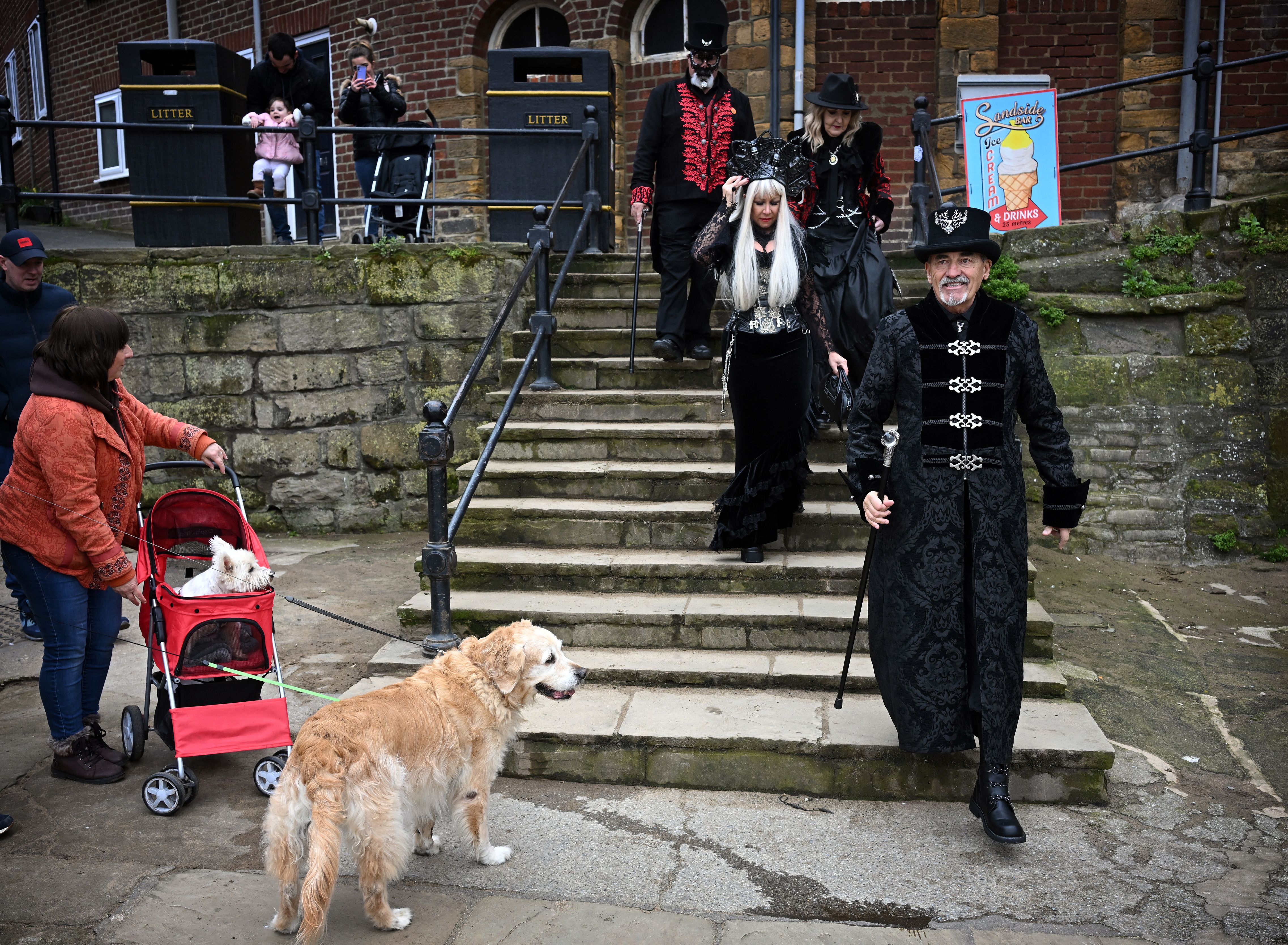 Walking the streets during the Goth Weekend, you’ll come across a lot of witches, pirates, demons and other strange characters