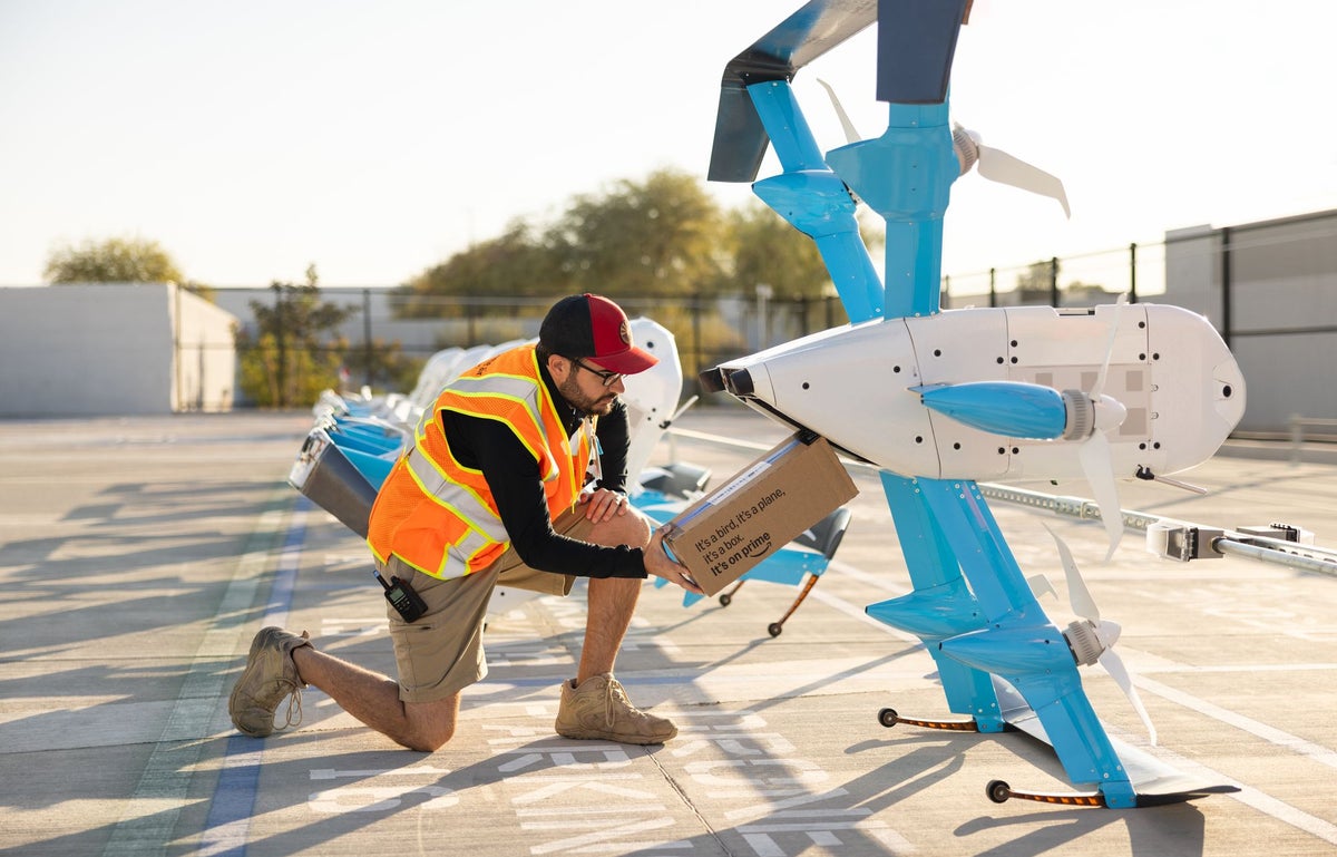 Amazon becomes first UK retailer to begin drone deliveries