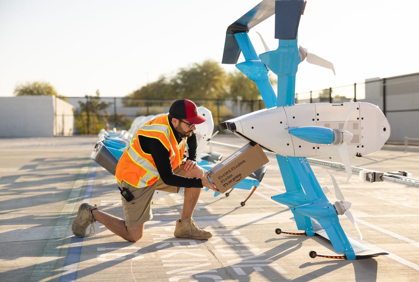 Amazon starts drone flights in ‘next step’ for UK delivery service