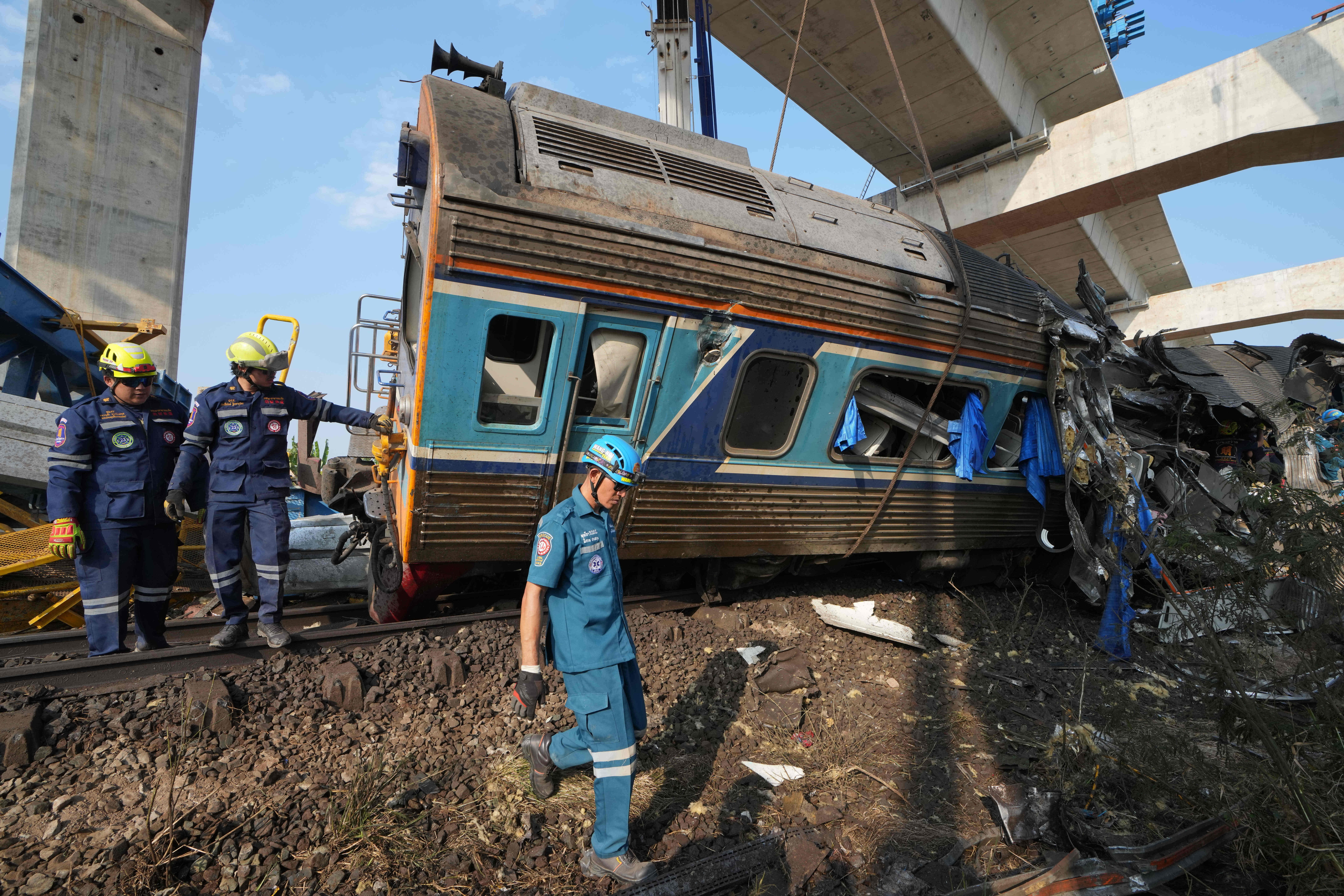 APTOPIX Thailand Train Accident