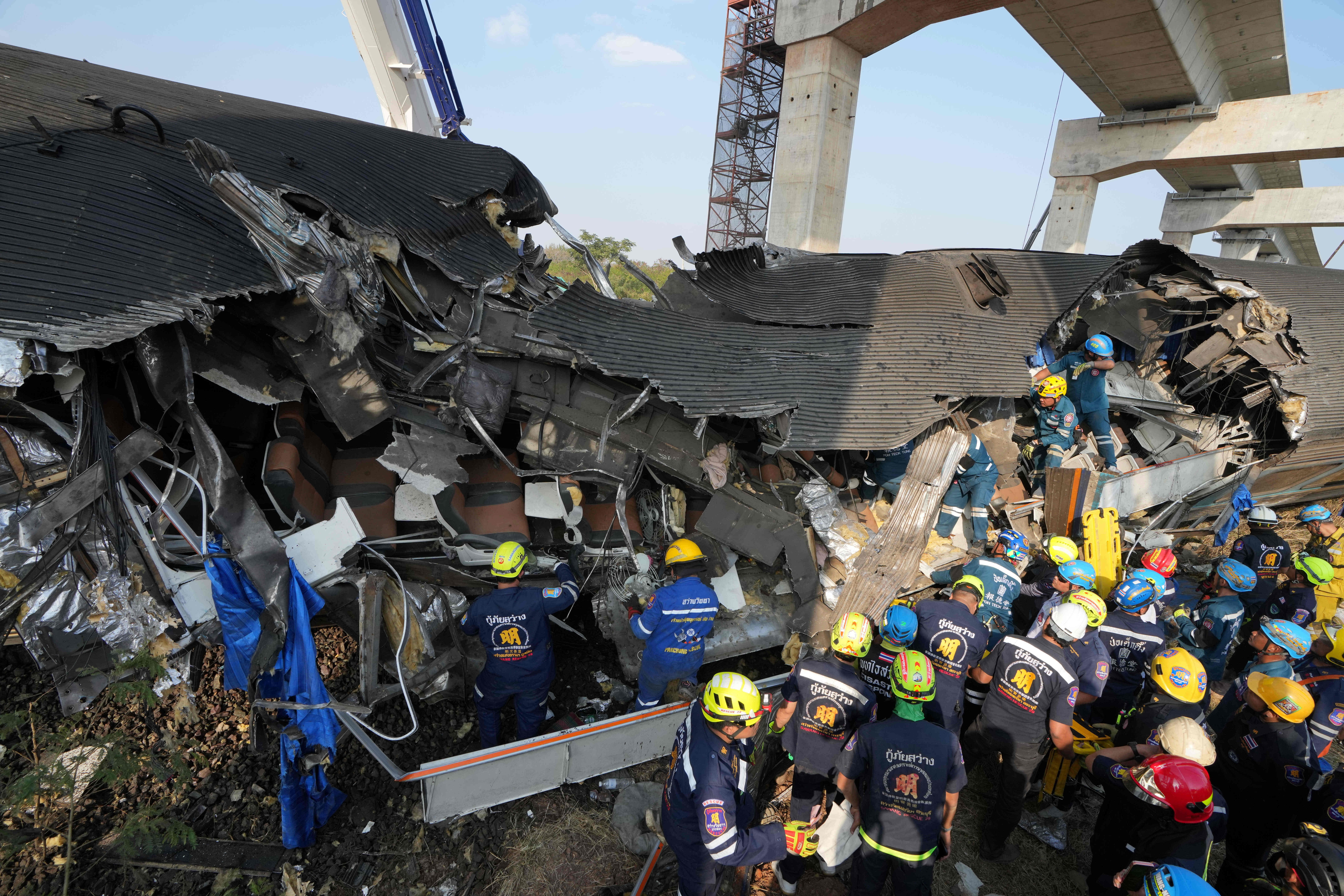 APTOPIX Thailand Train Accident