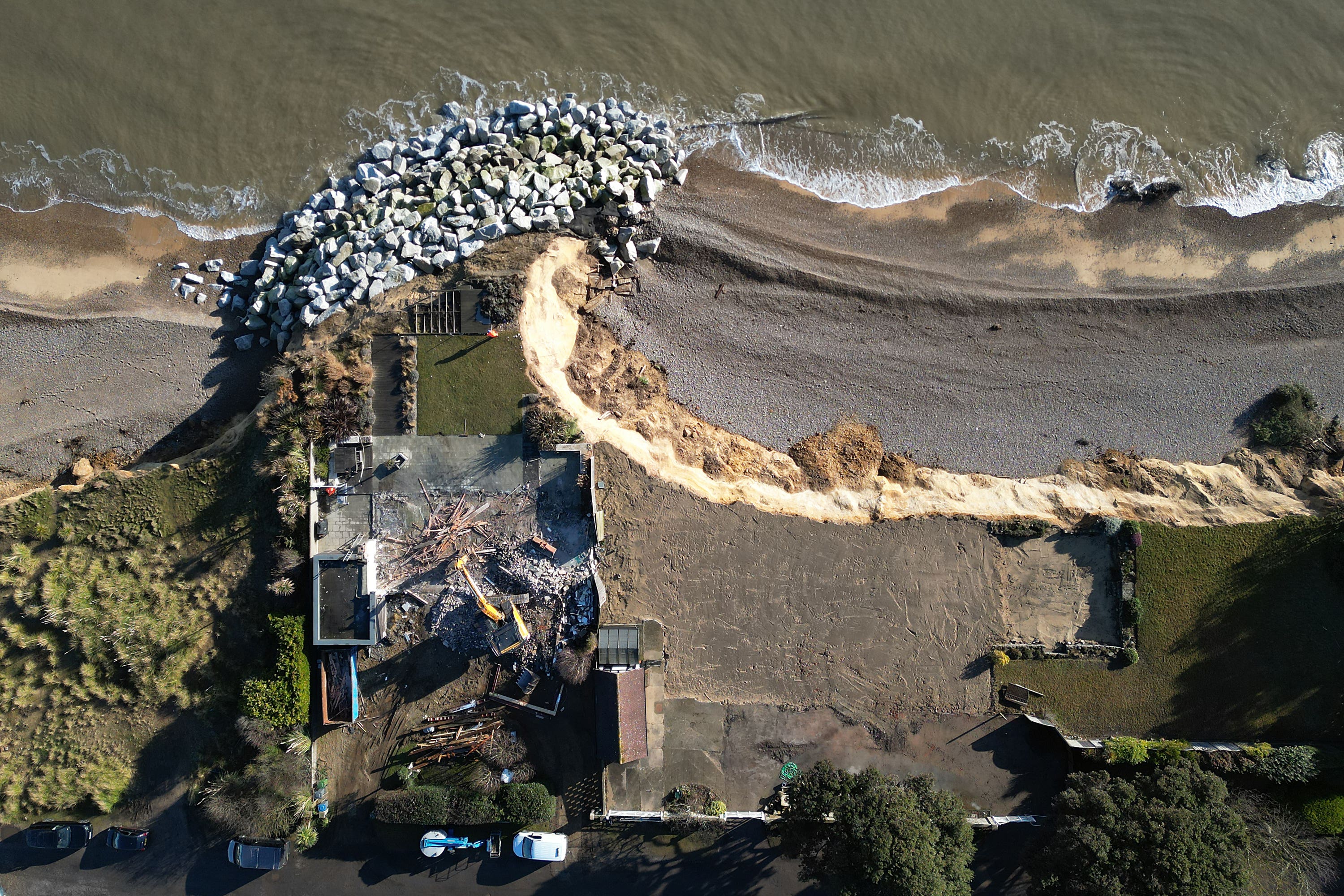 Residents said they ‘never dreamed’ coastal erosion ‘would be this severe’ (Joe Giddens/PA)