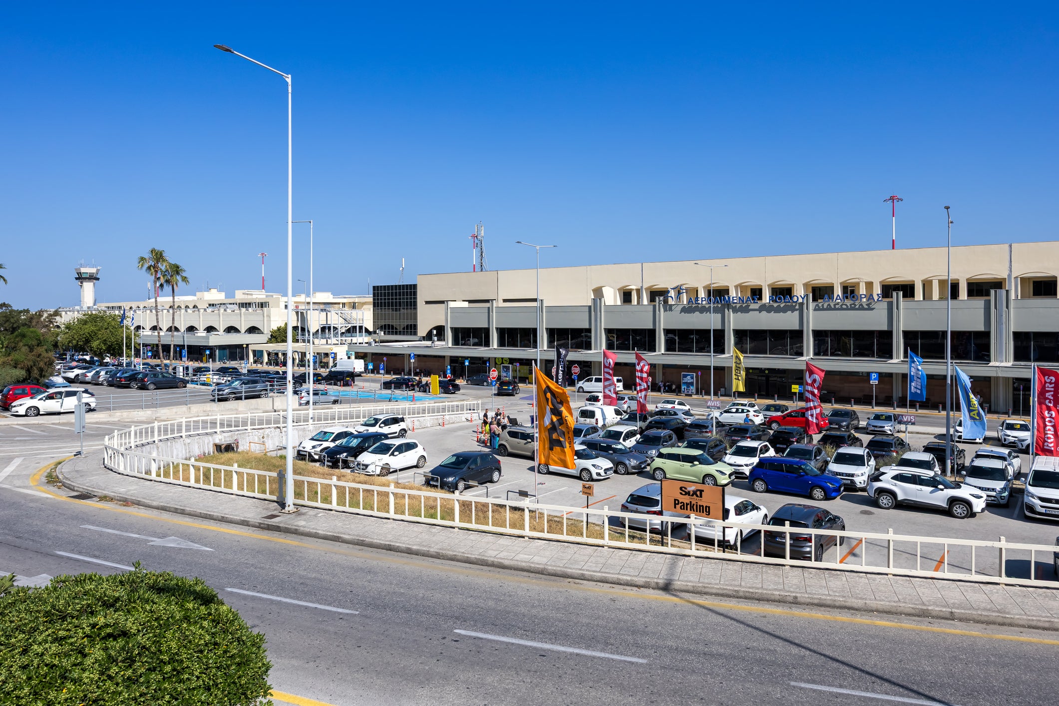 Amelia says that Rhodes airport is not anything special