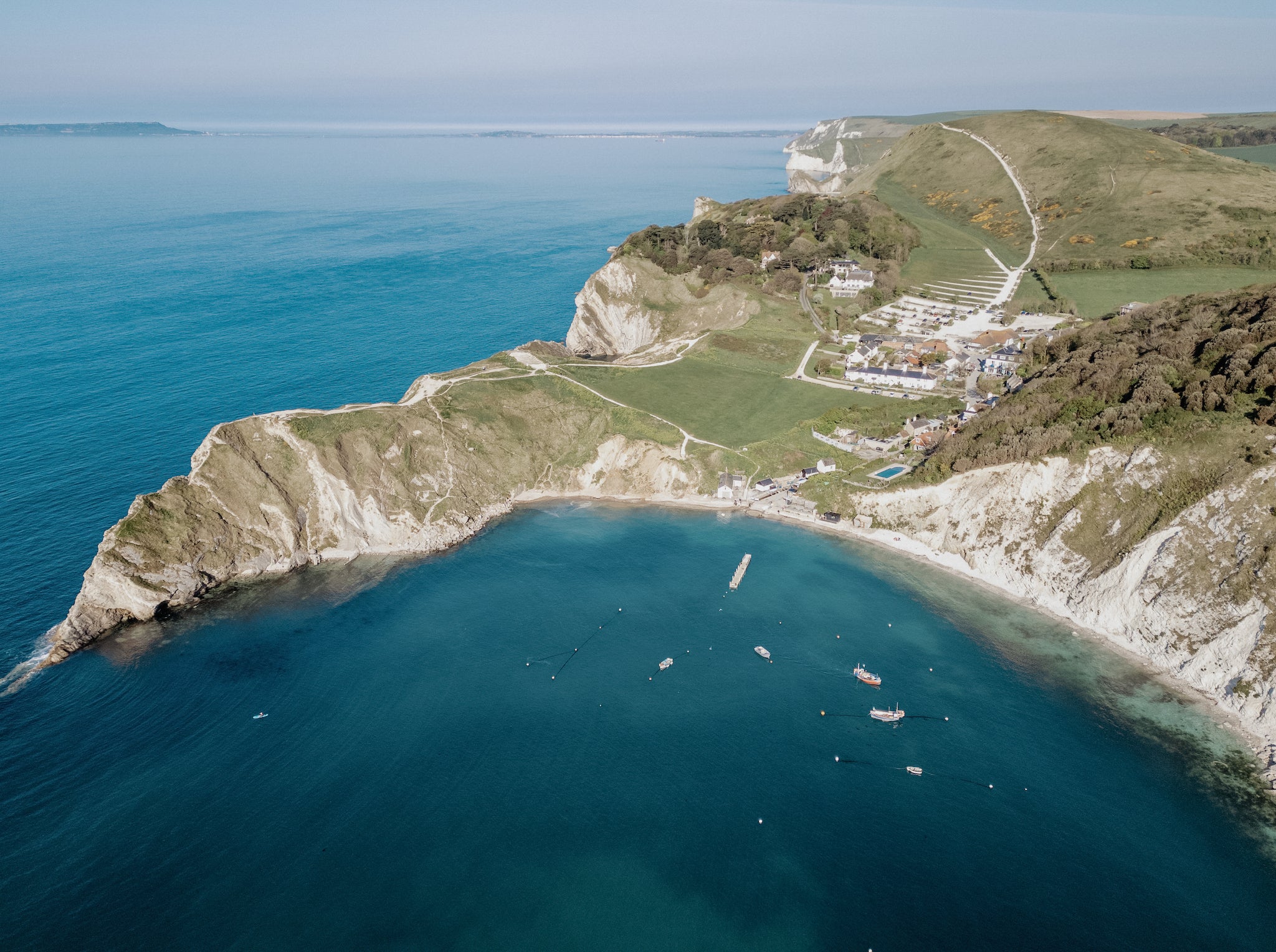 Lulworth Cove and the village of West Lulworth provide an idyllic backdrop to the hotel