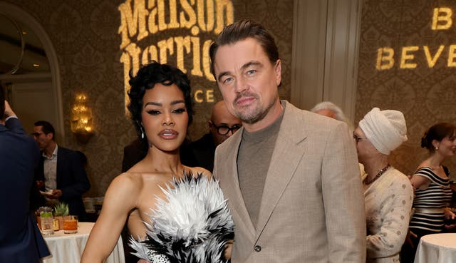 <p>Teyana Taylor (left) confirmed that she was on the other end of Leonardo DiCaprio's viral Golden Globes conversation</p>