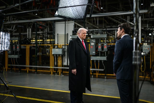 <p>Donald Trump has told anchor Tony Dokoupil that he owes his job to him in his first interview with the president as the host of CBS Evening News</p>