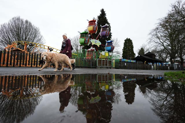 A yellow weather warning has been extended across more parts of England (Jacob King/PA)
