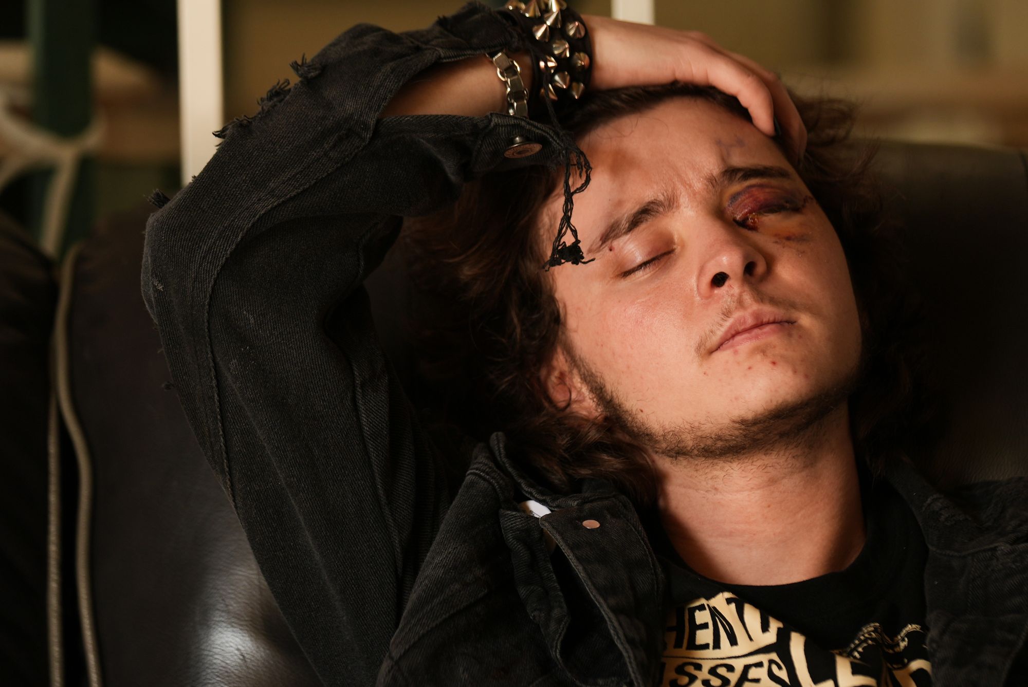 <p>The injured demonstrator, identified as 21-year-old Kaden Rummler by his aunt, is seen on video shouting through a megaphone along with others outside the building.</p>