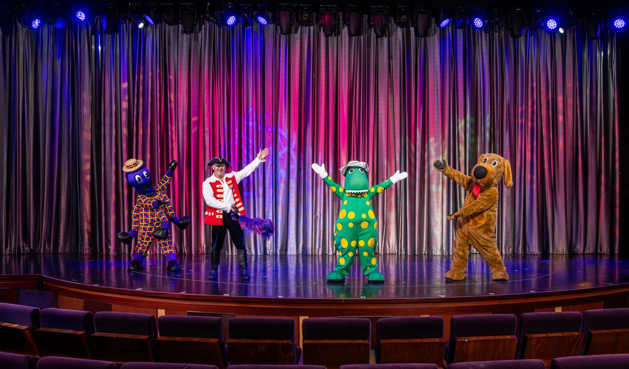 The Wiggles will perform during three sailings with Royal Caribbean