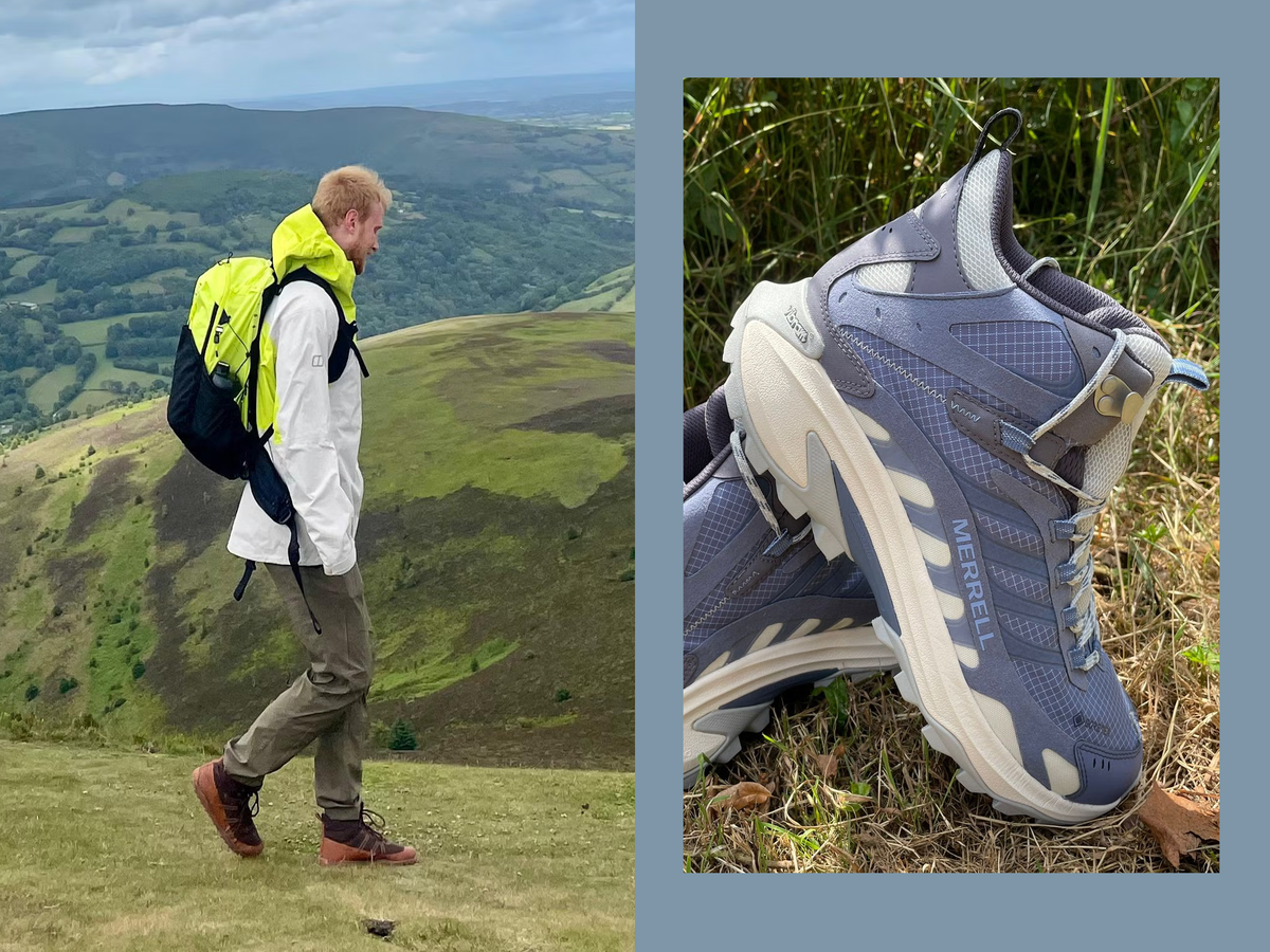 North Point Mens Waterproof Mid Hiking Trekking Trail Outdoor Shoes Gray Blue 10 Northside Men main image 3