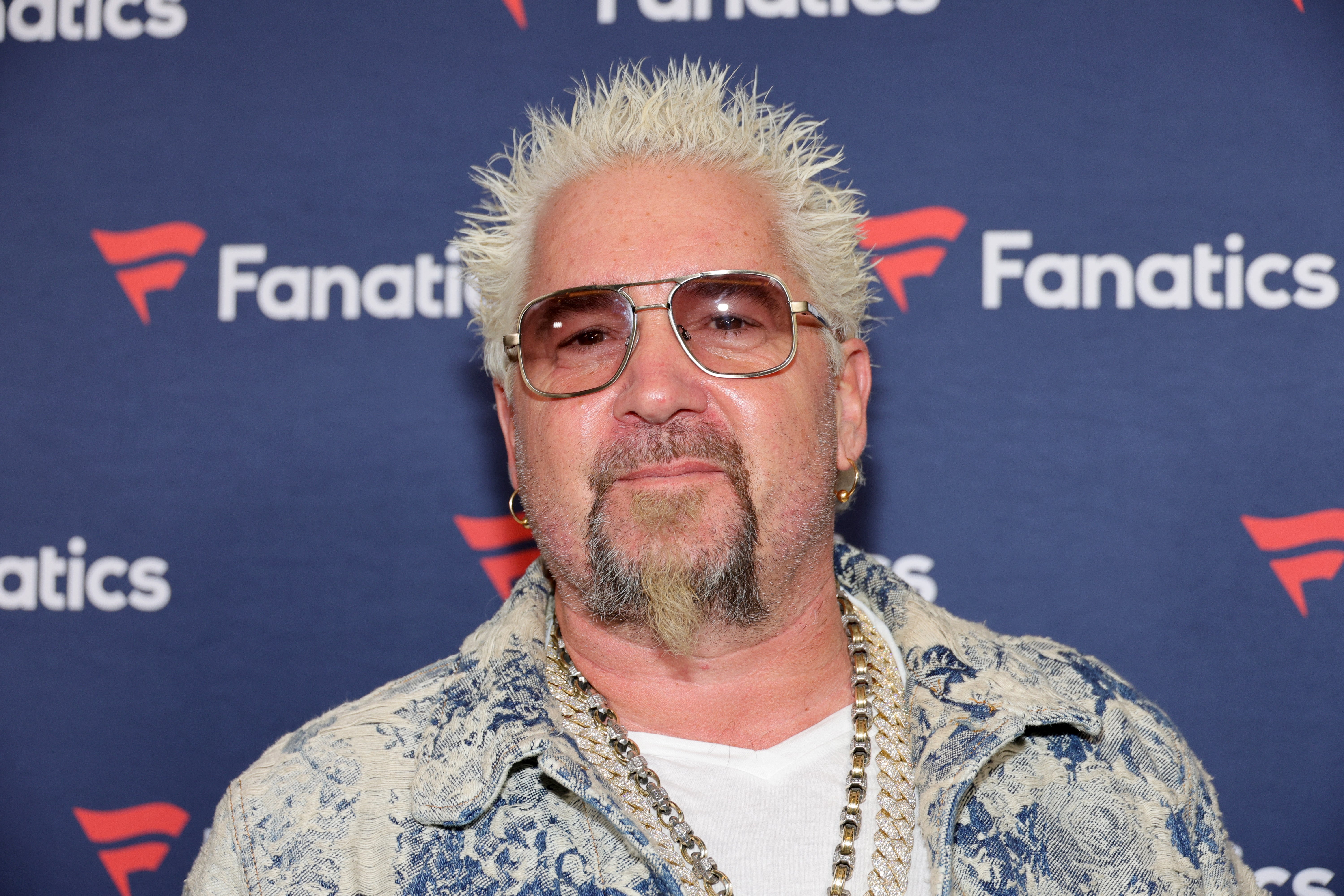 <p>Guy Fieri has spent eight weeks in a wheelchair after tearing his quad muscle in half</p>