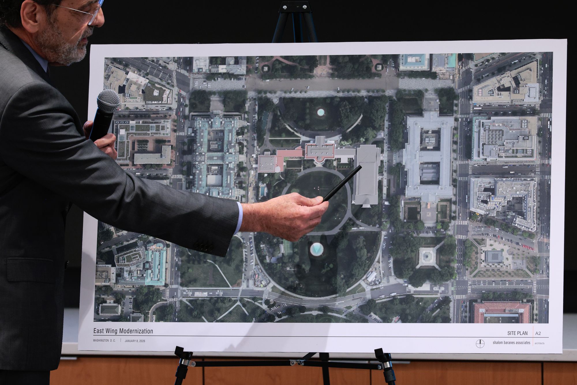 In a Truth Social post Sunday Donald Trump claimed that stopping the construction of his luxurious $400 million presidential ballroom would be ‘devastating to the White House, our Country, and all concerned’