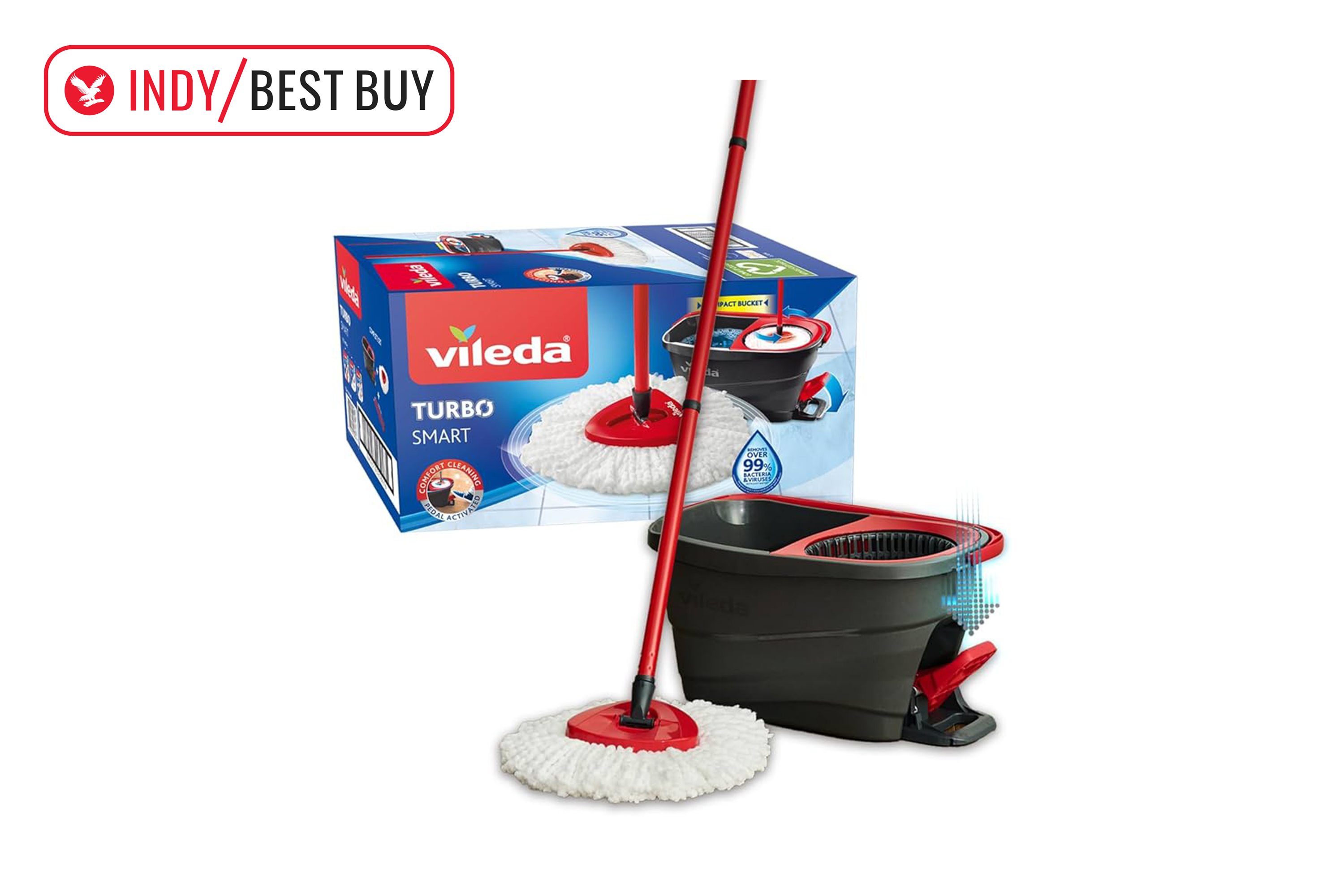 best floor mop indybest review Vileda turbo smart spin mop